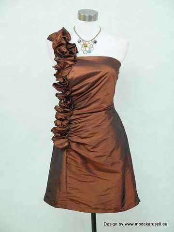 Diana Träger Cocktailkleid Abendkleid in Braun Bronze Gr.34 - Gr.64